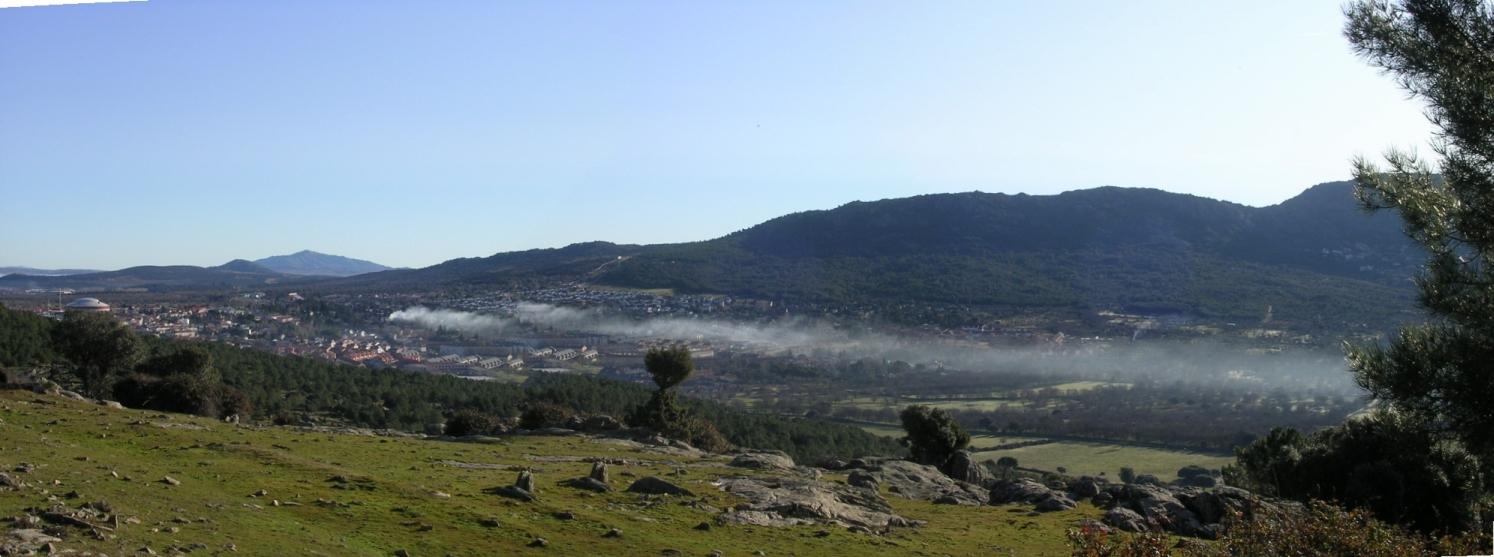  vista del pueblo desde la chopera 