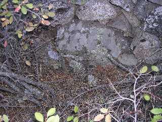 M de Moral en la tapia de la Suerte del Escribano