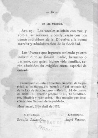  último artículo del reglamento antiguo 