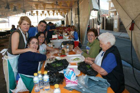 preparando la cena