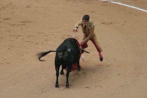 el vencedor entrando a matar