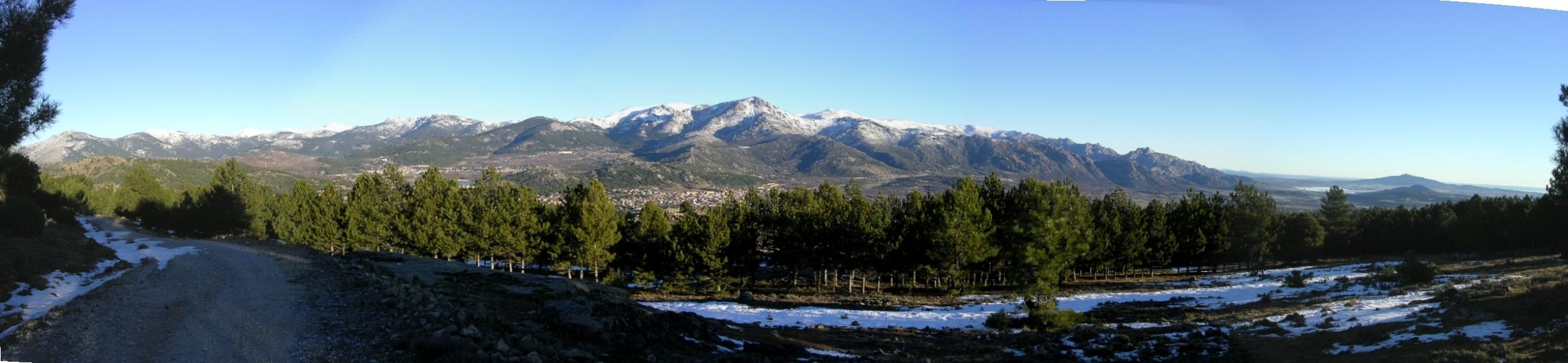  hermosa vista de la sierra subiendo al Telégrafo 