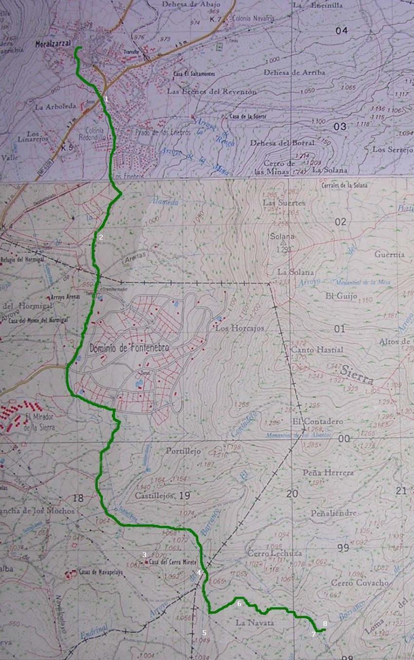 mapa de la zona