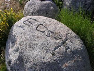 marcas en los Praderones junto al cebadero