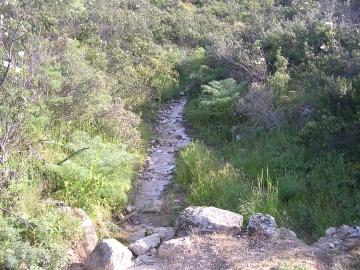 sendero hacia la Silla del Diablo